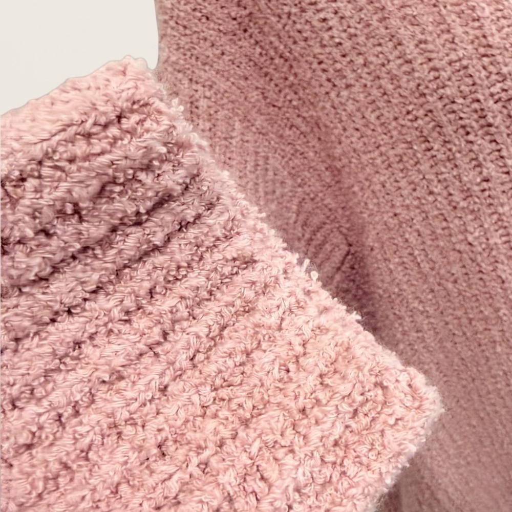 Eileen Fisher Women’s Organic Cotton Cashmere Fluff V-Neck Sweater Opal Pink NWT - Picture 9 of 13